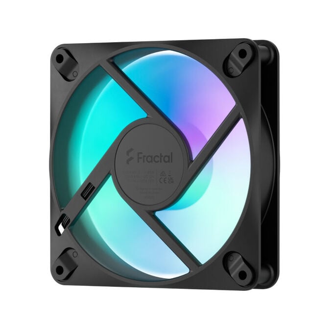 Ventoinha Fractal Design Dynamic 3 12 RGB 120mm 2200RPM 4 Pinos PWM Preta image number 4