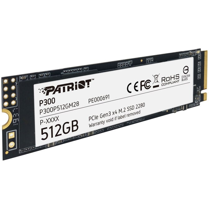 SSD Patriot P300 Gen3 512GB M.2 NVMe 2280 (1700/1100MB/s) image number 1