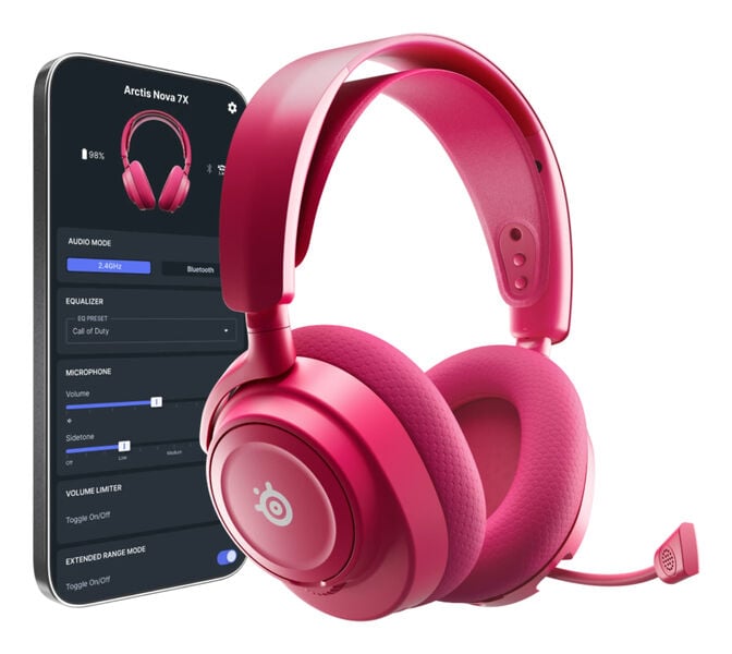 Headset SteelSeries Arctis Nova 7X Gen 2 Wireless/Bluetooth Magenta image number 1