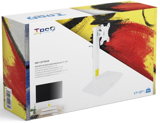 Suporte de Mesa Tabletop Tooq Tilt e Altura Ajust&aacute;vel 17" a 27" Max. 6kg p/Bra&ccedil;o Branco image number 5