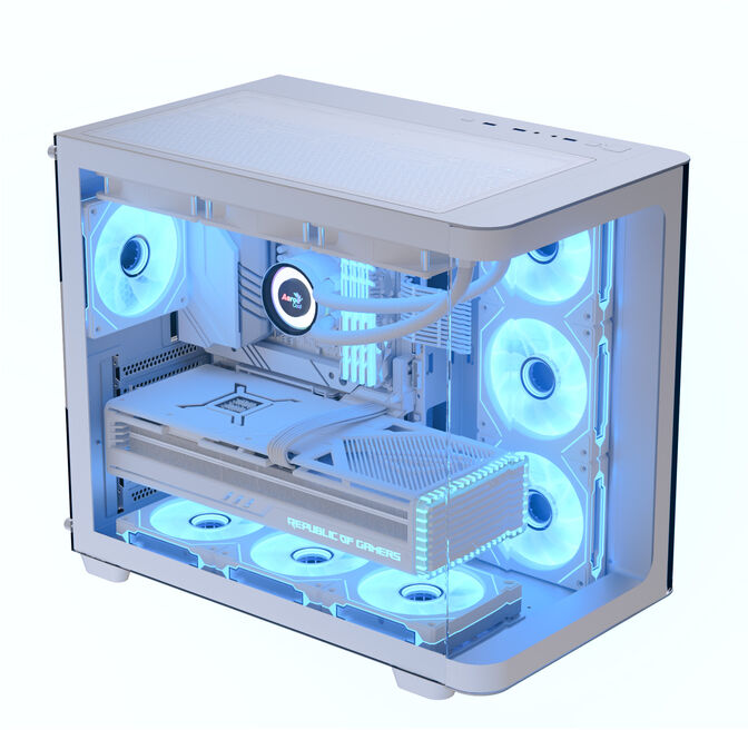Caixa ATX Aerocool P500C ARGB Vidro Temperado Branco image number 2
