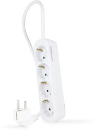 R&eacute;gua Nanocable 4 Tomadas 1.4 M Branco