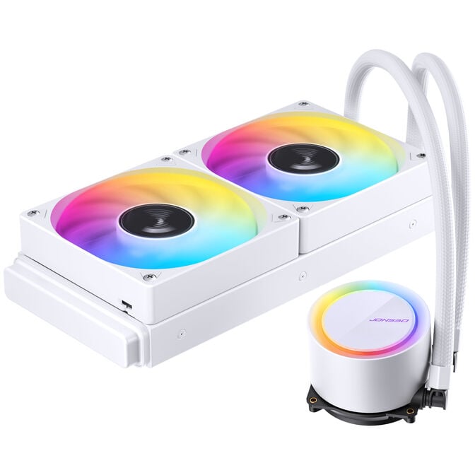Water Cooler CPU Jonsbo TG-240 ARGB Branco - 240mm image number 4