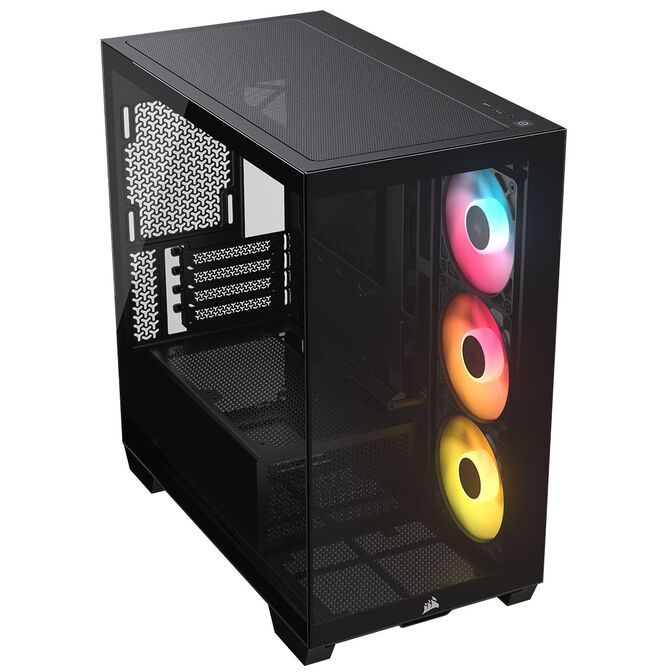 Caixa Micro-ATX Corsair 2800X RS-R ARGB Preta Vidro Temperado image number 1