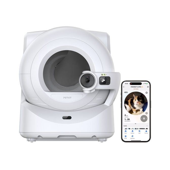 Caixa de Areia Autolimpante PETKIT Purobot Ultra com C&acirc;mara e IA 10 kg image number 0