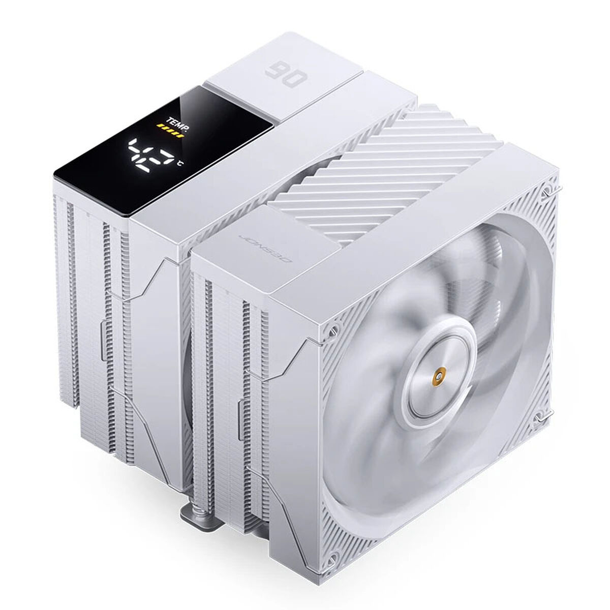 Cooler CPU Jonsbo CC90 Dual Tower com Display Branco - 2x 130mm