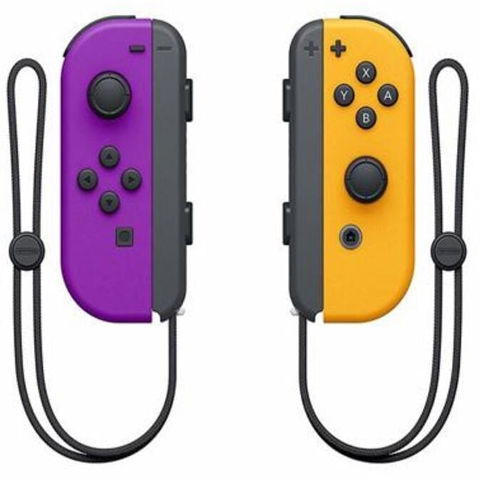 Comando Nintendo Joy-Con (set Esq/Dir) Roxo Ne&oacute;n/Laranja N&eacute;on image number 0