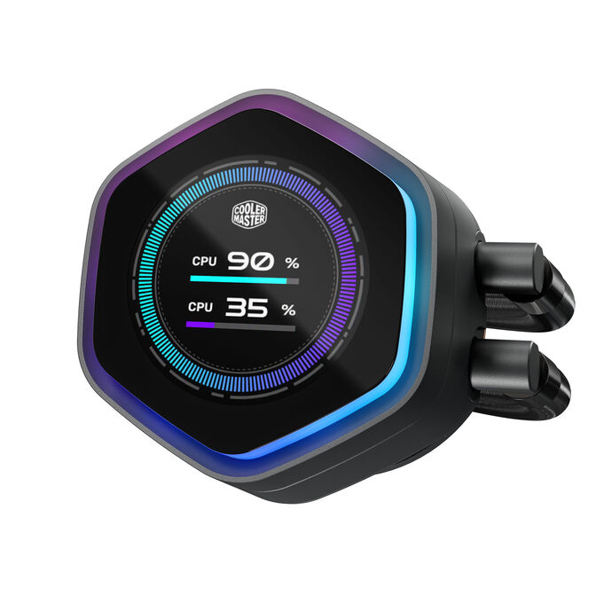 Water Cooler CPU Cooler Master MasterLiquid ATMOS II LCD ARGB 360mm Preto image number 2