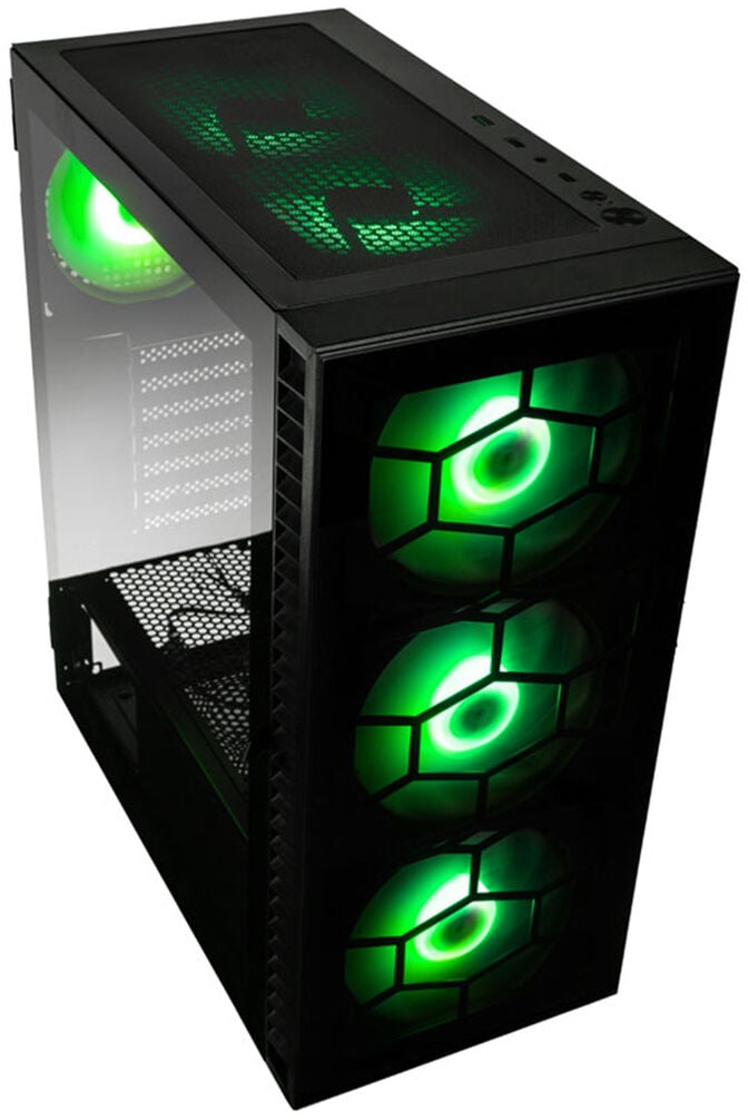 Caixa ATX Kolink Observatory HF Plus Glass ARGB Preto image number 1