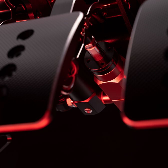 Pedais Hidr&aacute;ulicos Simagic P1000i-RS - 3 Pedais - Invertidos -  Loadcell 100Kg image number 6