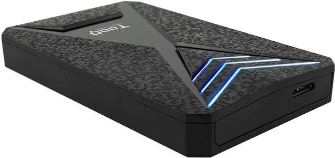 Caixa HDD Gaming Tooq 2.5" SATA (9,5mm) USB 3.0 / 3.1 Gen 1 Preto LED Azul image number 1