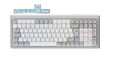 Teclado Mec&acirc;nico Ducky Cushion 98 Tri-Mode Silent Tactile 96% Prata (PT) image number null