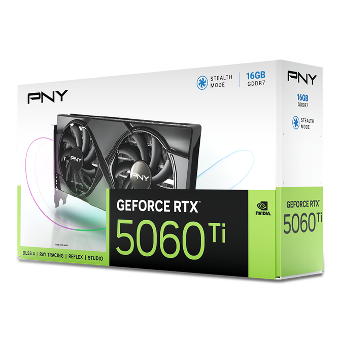 Gr&aacute;fica PNY GeForce&reg; RTX 5060 Ti Dual Fan 16GB GDDR7 DLSS4 image number 1