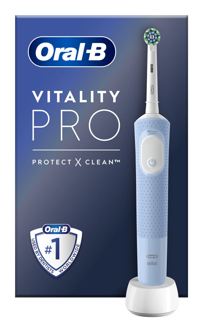 Escova de Dentes El&eacute;trica Oral-B Vitality Pro D103 Azul image number 1