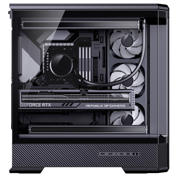 Caixa ATX Jonsbo D400 Vidro Temperado Preto image number 11