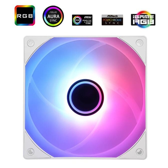 Ventoinha Thermalright TL-C12W-S V3 ARGB PWM Branca 120mm image number 0