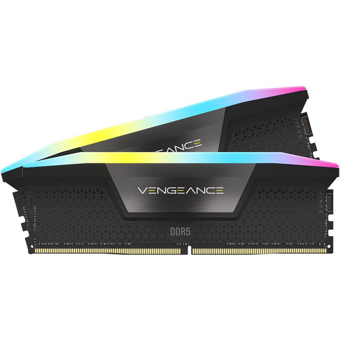 Corsair Kit 32GB (2 x 16GB) DDR5 6400MHz Vengeance RGB Black CL36 (Intel XMP) image number 1