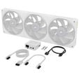 Ventoinha Corsair iCUE Link LX360-R RGB PWM Branca 120mm (Pack 3) image number null