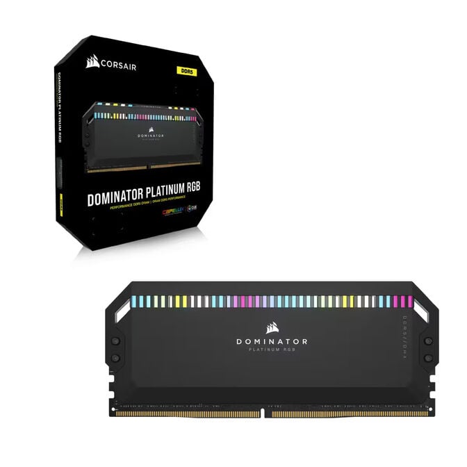 Corsair Kit 32GB (2 x 16GB) DDR5 6200MHz Dominator Platinum RGB Black CL36 image number 3