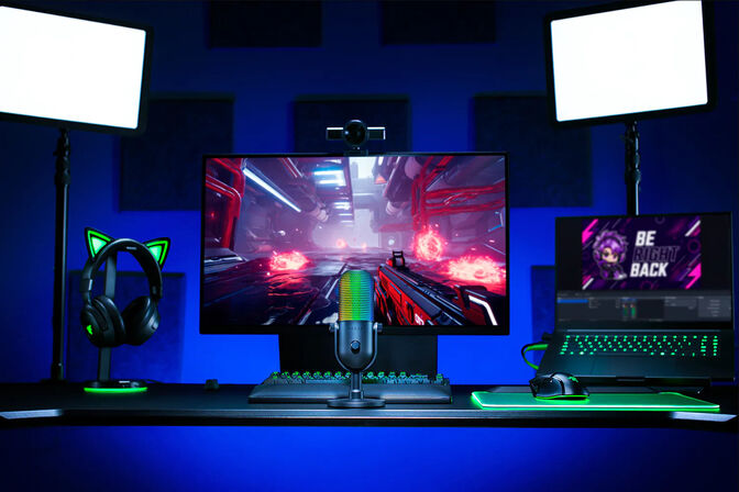 Microfone Razer Seiren V3 Chroma Preto image number 1