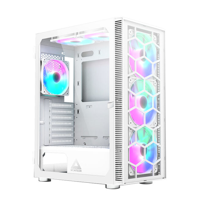 Caixa ATX Montech X3 Glass RGB Vidro Temperado Branco image number 0