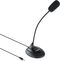Microfone multim&eacute;dia flex&iacute;vel Conex&atilde;o jack 3,5mm 2M Preto