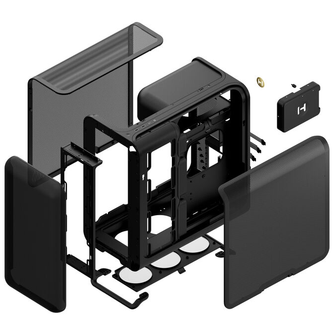 Caixa ATX Hyte X50 Air Pitch Preto image number 9