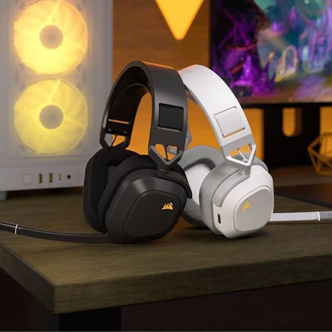 Headset Corsair HS80 MAX Gaming Wireless Steel Gray image number 8
