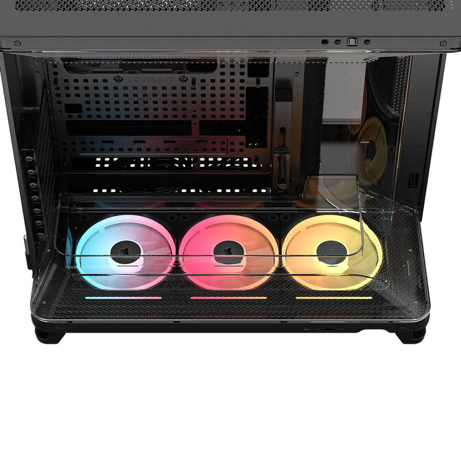 Caixa E-ATX Corsair AIR 5400 LX-R Link Preto Vidro Temperado image number 11