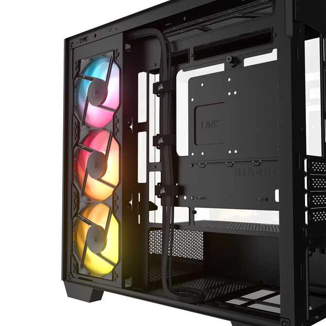Caixa Micro-ATX Corsair 2800X RS-R ARGB Preta Vidro Temperado image number 12