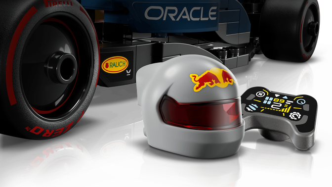 LEGO Speed Champions: Carro de Corrida Oracle Red Bull Racing RB20 F1, 251 Pe&ccedil;as (77243) image number 3