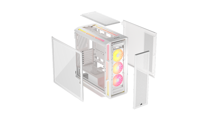 Caixa E-ATX Corsair 5000T LX ARGB Branca Vidro Temperado image number 12