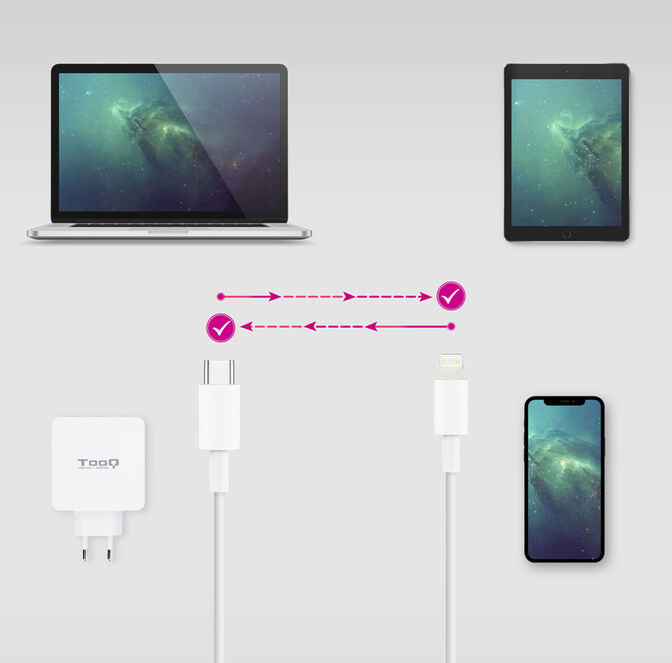 Cabo Lightning Nanocable Lightning > USB-C 2 M image number 3