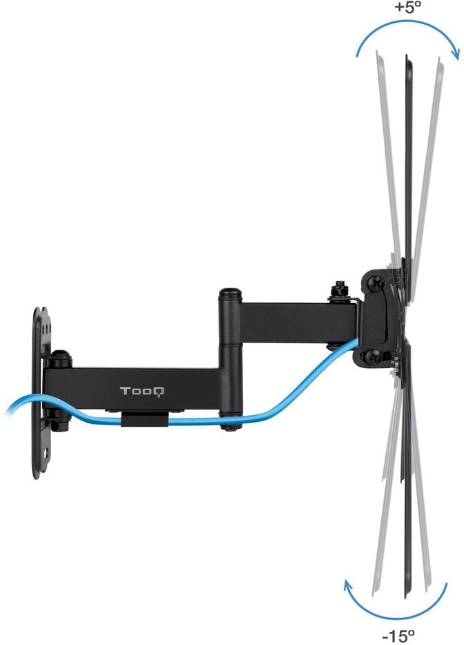 Suporte de Parede Tooq Tilt e Girat&oacute;rio 13" a 55" 67-275 mm Max. 25kg Preto image number 1