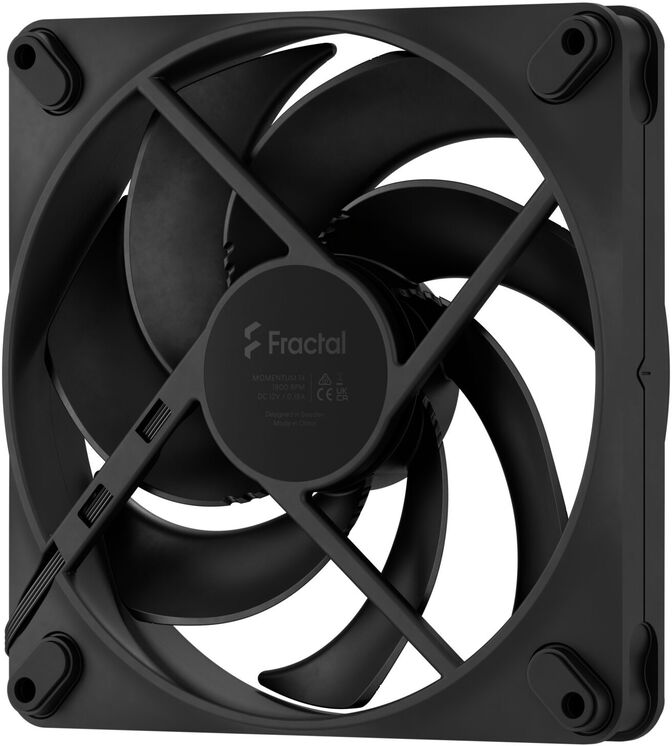 Ventoinha Fractal Design Momentum 14 140mm 1800RPM 4 Pinos PWM Preta image number 3
