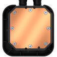 ** B Grade ** Water Cooler CPU Corsair iCUE H100i Elite LCD Display 240mm image number null