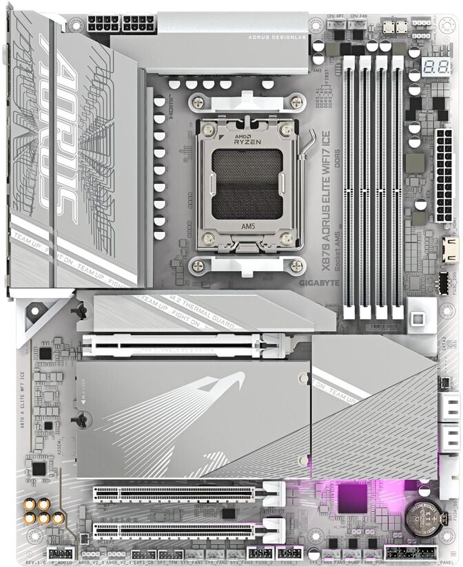 Motherboard Gigabyte X870 Aorus Elite ICE WiFi7 image number 1