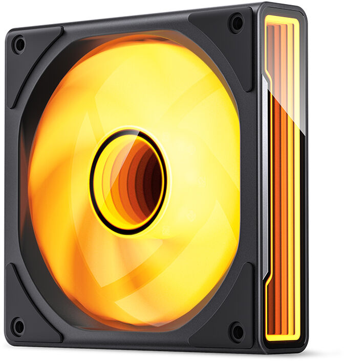 Ventoinha Jonsbo ZK-120BR ARGB Reversed PWM Preto - 120mm (3PACK) image number 1