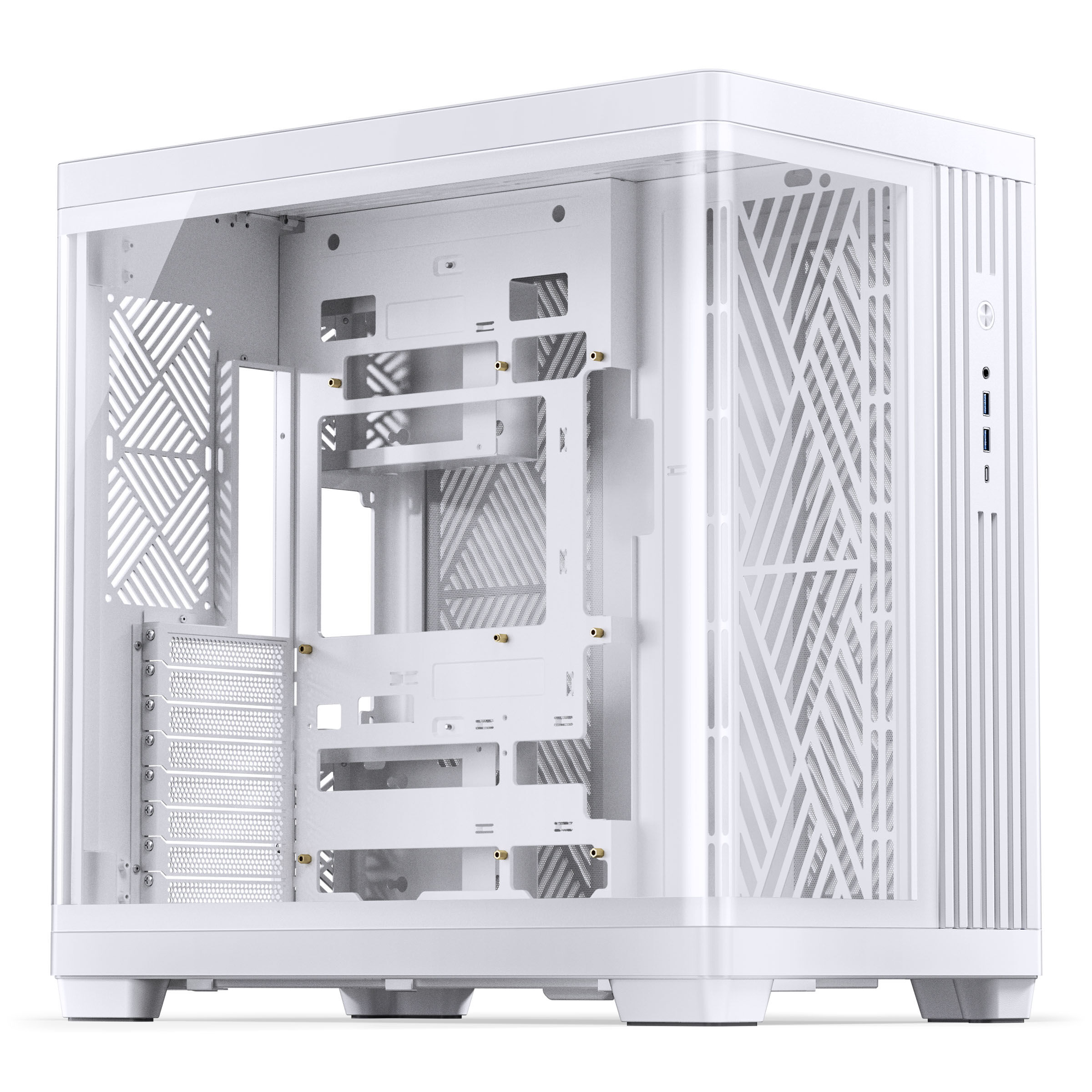 Caixa ATX Jonsbo TK-4 Vidro Temperado Branco