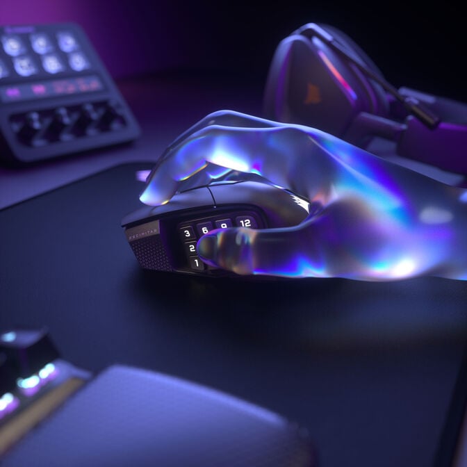 Rato Corsair Scimitar Elite Gaming Wireless SE MMO 33000DPI Gun Metal image number 16