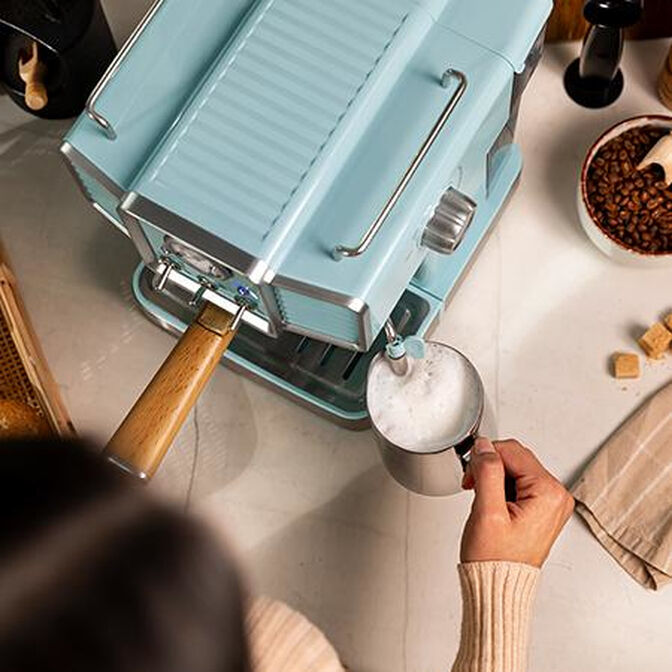 M&aacute;quina de Caf&eacute; Expresso Cecotec Vintage 20 Tradizionale Azul Claro image number 6