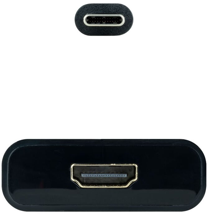 Adaptador Nanocable USB-C M > HDMI F 15 CM Preto image number 1