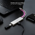 Hub Nanocable USB 3.0 4xUSB3.0. USB-A/M-USB 3.0/H ALUM. 18CM image number null