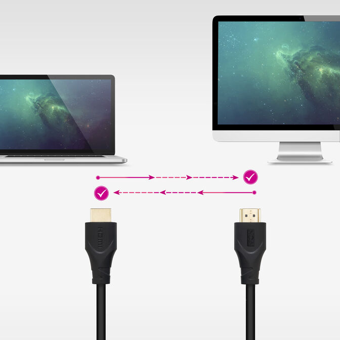 Cabo HDMI V1.4 Nanocable CCS, A/M-A/M 1.8 M image number 3