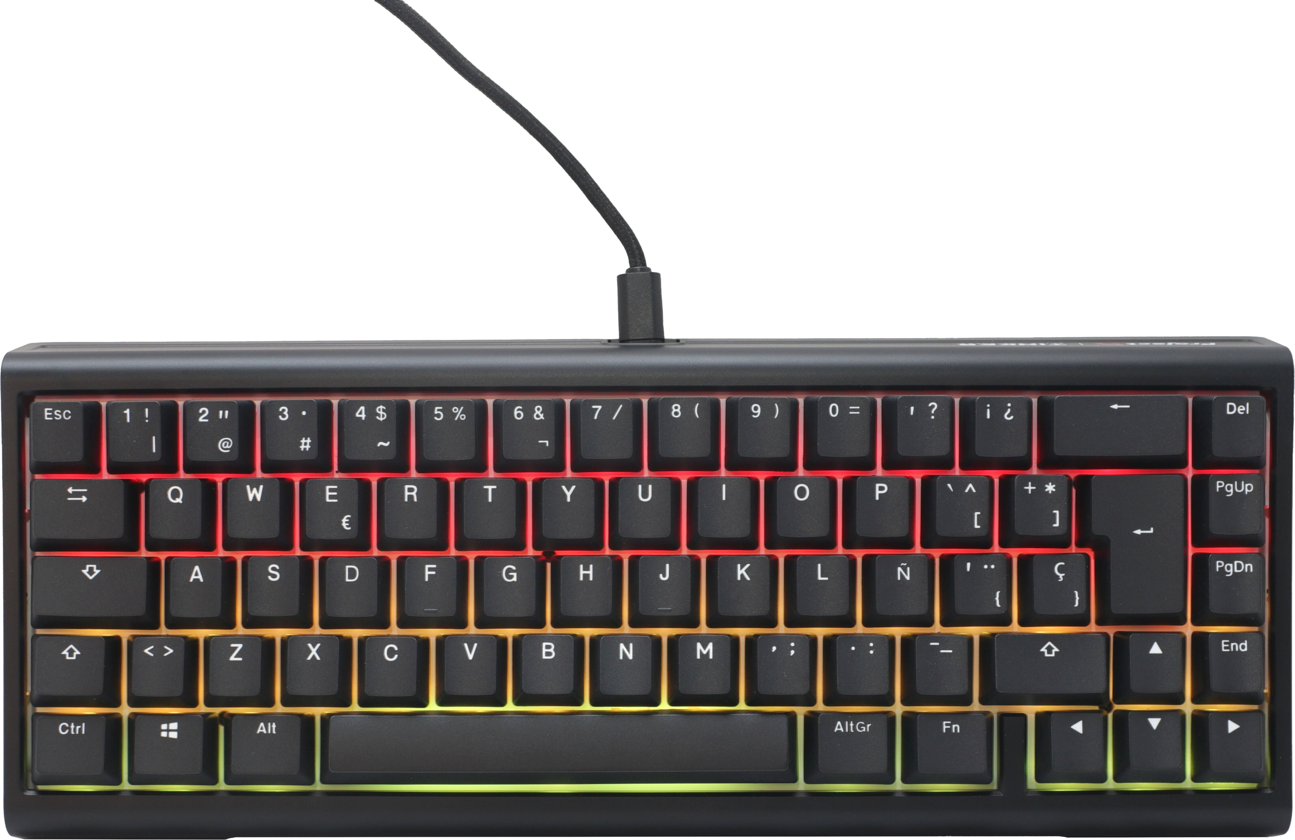 Teclado Mec&aacute;nico Ducky Tinker65 65% RGB Black MX-Blue (ES)