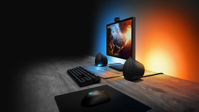 Colunas Logitech G560 2.1 RGB Lightsync Bluetooth 120W RMS Preto image number 2
