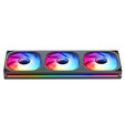 Ventoinha Jonsbo ZB-360  RGB Single-Frame Reversed Pretas - Tripla Ventoinha 120mm ( 360mm ) image number null