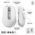 Rato Logitech MX Anywhere 3S for Business 8000DPI Wireless/Bluetooth Cinzento Claro image number null