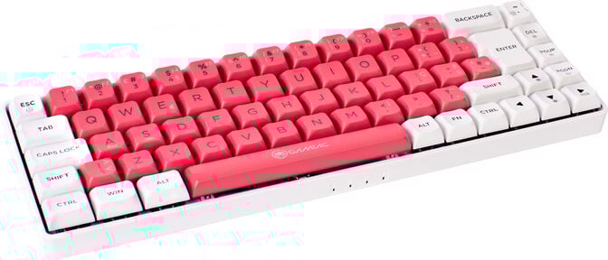 Teclado Mec&acirc;nico GAMIAC TKL RGB69G SF Kailh Blue Branco/Rosa (PT) image number 1