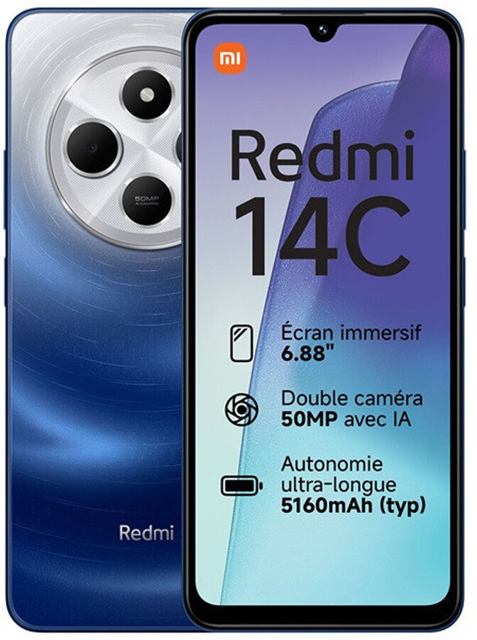 Smartphone Xiaomi Redmi 14C 6.88" 6GB/128GB Dual SIM Starry Blue image number 0